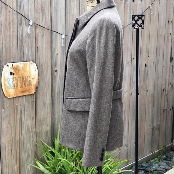Lafayette New York Brown Wool Blazer size 4 - Picture 5 of 8